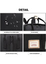 Čierny elegantný nepremokavý batoh na notebook Herve