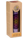 Nefertitis Vonná sviečka v skle s vôňou levandule, mandarínky a vanilky Kvetina života fialová - cca 800 g