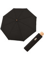 Doppler NATURE Mini - skladací udržateľný dáždnik čierna