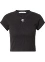 Calvin Klein Jeans Tričko čierna / biela