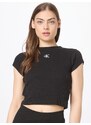 Calvin Klein Jeans Tričko čierna / biela