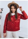 Dstreet Obojstranná dámska bunda červenej farby