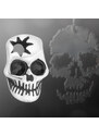 Sam's Artisans Náušnice Black Metal Skull chirurgická oceľ INM045