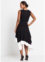 bonprix Midi šaty so širokou sukňou, farba čierna
