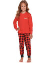Doctor Nap Dievčenské bavlnené pyžamo Royal Family Princess PDG.4368-128, Farba červená