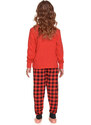 Doctor Nap Dievčenské bavlnené pyžamo Royal Family Princess PDG.4368-128, Farba červená
