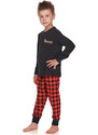 Doctor Nap Chlapčenské bavlnené pyžamo Royal Family Prince PDB.4368-140, Farba čierna
