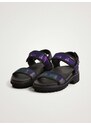 Purple and Black Desigual Track Sandal - Women
