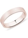 Pánsky 4 mm prsteň z ružového zlata KLENOTA Y0434004P40