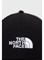 Čiapka The North Face čierna farba, s nášivkou, NF0A4VSVKY41