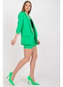MladaModa Elegantná súprava šortiek a saka model 84106 zelená