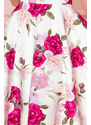 Numoco Šaty - srdcovitý výstrih - Ruže 114-16