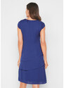 bonprix Šifónové šaty vo vrstvenom vzhľade, farba modrá, rozm. 42