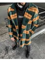 Fashionformen Pánsky flanelový kabát zelený Black Island