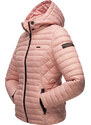 Dámska jarná-jesenná bunda s kapucňou Samtpfote Marikoo - POWDER ROSE