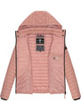 Dámska jarná-jesenná bunda s kapucňou Samtpfote Marikoo - POWDER ROSE