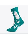 Prolen Vianočné ponožky Folkies - Zelené hrejonožky