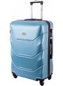 Rogal Modrý luxusný plastový kufor "Luxury" - veľ. M, L, XL