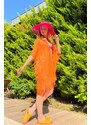 Trend Alaçatı Stili Pareo - Oranžová - Plážové oblečenie