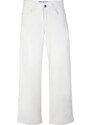 bonprix Strečové džínsy, široké, po členky, farba biela