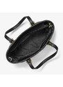 Michael Kors Jet Set Travel Extra-Small Logo Top-Zip Tote Bag Black
