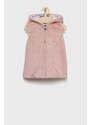 Detská obojstranná vesta Guess ružová farba,