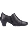 Dámská kotníková obuv na podpatku Rieker 57173-02 černá