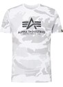 ALPHA INDUSTRIES Tričko kamenná / svetlosivá / čierna / biela