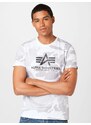 ALPHA INDUSTRIES Tričko kamenná / svetlosivá / čierna / biela