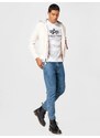 ALPHA INDUSTRIES Tričko kamenná / svetlosivá / čierna / biela
