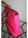 Taliansko Kožená ružová kabelka