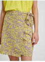 Purple-yellow patterned wrap skirt Noisy May Clara - Women