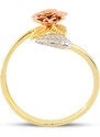 Lillian Vassago Zlatý prsteň s ružou LLV06-GR081