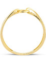 Lillian Vassago Zlatý prsteň posádzaný zirkónmi LLV06-GR117