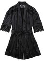 bonprix Saténové kimono, farba čierna