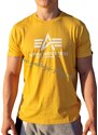 Alpha Industries Basic T Shirt Solar Yellow tričko pánske