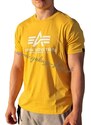Alpha Industries Basic T Shirt Solar Yellow tričko pánske