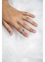 OLIVIE Snubný strieborný prsteň HARMONY 5923