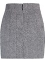 Trendyol Black A-line Stamp Fabric Mini Woven Skirt