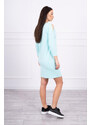 K-Fashion Šaty s mätovou potlačou Honey girl