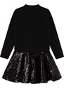 Dievčenské šaty s flitrami čierne MICHAEL KORS