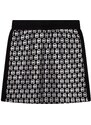 Dievčenská sukňa Michael Kors čierna farba, mini, rovný strih