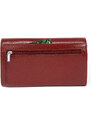Arwel Tmavo červená dámska kožená klopnová peňaženka Ingemar