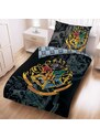 Halantex Bavlnené posteľné obliečky Harry Potter - motív Hogwarts - 100% bavlna - 70x90 cm + 140x200 cm - Certifikát Oeko-Tex 100