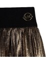 Dievčenská sukňa Michael Kors zlatá farba, mini, áčkový strih