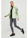 Nepremokavá bunda adidas TERREX Utilitas dámska, zelená farba, zimná