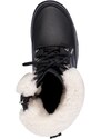 Detské kožené topánky Emu Australia Okab Teens čierna farba