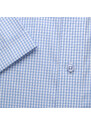 Willsoor Klasická pánska košeľa svetlomodrá s károvaným vzorom 14018