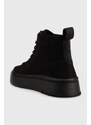Kožené členkové topánky Vagabond Shoemakers Stacy dámske, čierna farba, na platforme,
