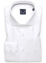 Willsoor Pánska slim fit košeľa biela s jemným vzorom 14385
